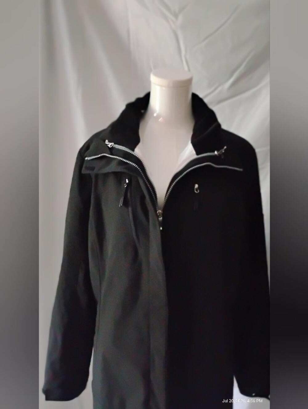 Women's ZeroXposur Black Zip-Up Jacket with Liner - Size XL (Hood Is Missing)